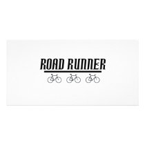 road runner bike tee photo card template