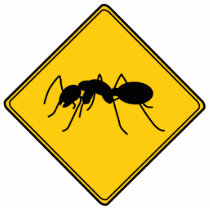 Road Sign- Ant Cut Out Sculpture