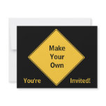 Road Sign- Make Your Own Invitation