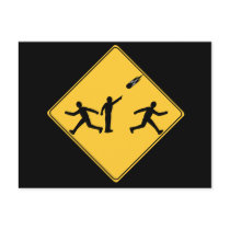 Road Sign- Meteor Postcard