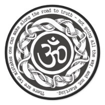 Road to Truth Om Round Sticker