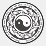 Road to Truth Yin Yang Stickers