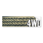 Road trip at the beach 4WD Bumper Sticker bumper stickers