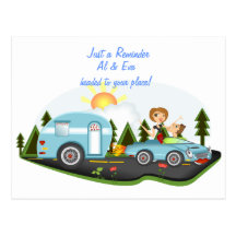 Road Trip Reminder Post Cards