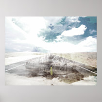 Road Vintage Abstract Poster