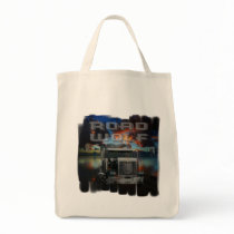 Road Wolf Tote Bags