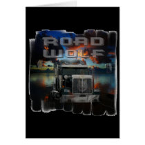 Road Wolf greet card