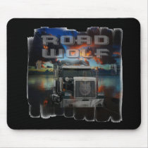Road Wolf mouse pad
