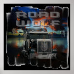 Road Wolf Print