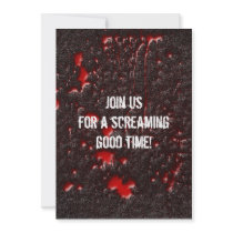 Roadkill Horror Halloween Invitation