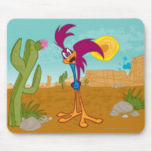 Roadrunner Head Tilted Mouse Pad
