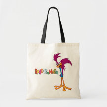 Roadrunner Head Tilted Tote Bags