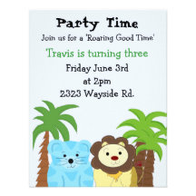 Roaring Good Time Party Invitation