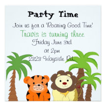 Roaring Good Time Party Invitation
