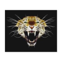 Roaring Leopard Head Cat Full Colour Flyer