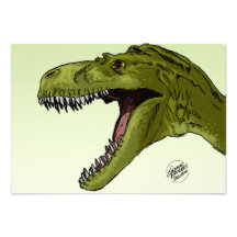 Roaring T-Rex Dinosaur by Geraldo Borges Announcements