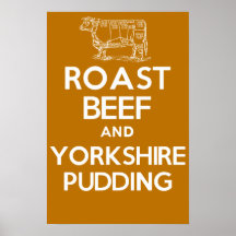 ROAST BEEF and YORKSHIRE PUDDING Print