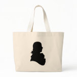 robert burns silhouette tote bags