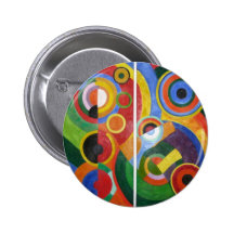 Robert Delaunay abstract art Button