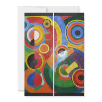 Robert Delaunay abstract art Invite