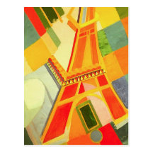 Robert Delaunay Eiffel Tower Postcard