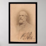 Robert E. Lee Signed Card 1860 Posters