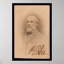 Robert E. Lee Signed Card 1860 Posters