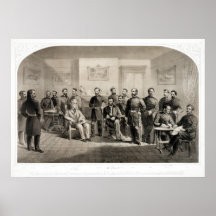 Robert E. Lee Surrenders to Ulysses S. Grant Print