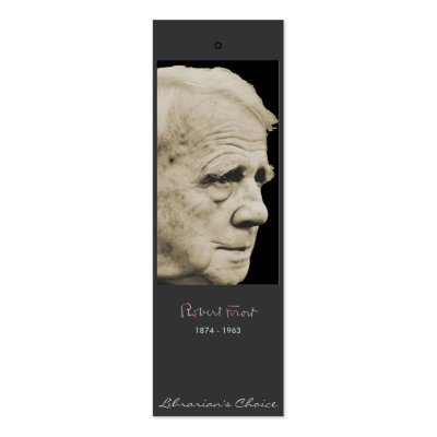 Robert Frost Bookmark Business Card Template by mindprint9