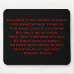Robert Frost Poem mousepads