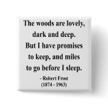 Robert Frost Quote 2a Button