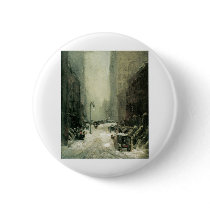 Robert Henri, Snow in New York Pinback Buttons