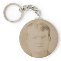 Robert LeRoy Parker alias Butch Cassidy Portrait Keychain