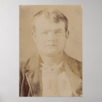 Robert LeRoy Parker alias Butch Cassidy Portrait Print
