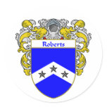 Roberts Coat of Arms (Mantled) stickers