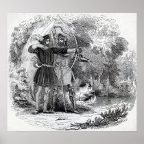 Robin Hood and Little John Poster