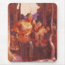 Robin Hood and the Men of Greenwood  by NC Wyeth Mousepads