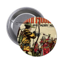 Robin Hood Comic Book Pinback Buttons