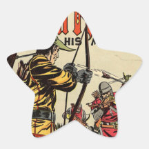 Robin Hood Comic Book Star Stickers