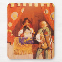 Robin Hood Meets Maid Marian by NC Wyeth Mouse Pad