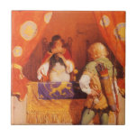Robin Hood Meets Maid Marian by NC Wyeth Tile