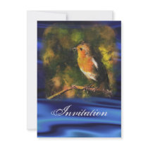 Robin Party Announcement Invitation