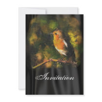 Robin Party Announcement Invitation