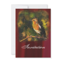 Robin Party Announcement Invitation