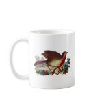 Robin Redbreast and Holly Victorian Mug