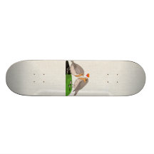 Robin redbreast bird love skateboard deck