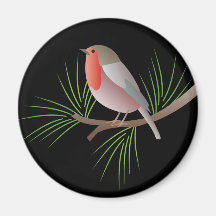 Robin Redbreast Fridge Magnet