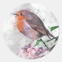 Robin Redbreast Stickers