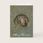 Robin Snowglobe Christmas Card