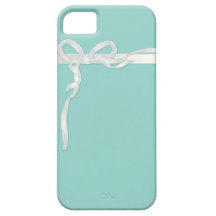 Robin's Egg Blue Jewellery Box with White Ribbon